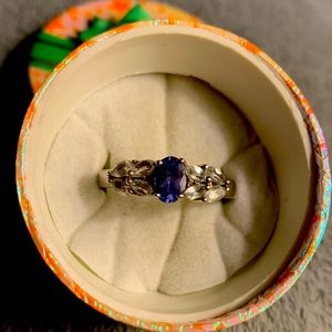 Genuine tanzanite ring